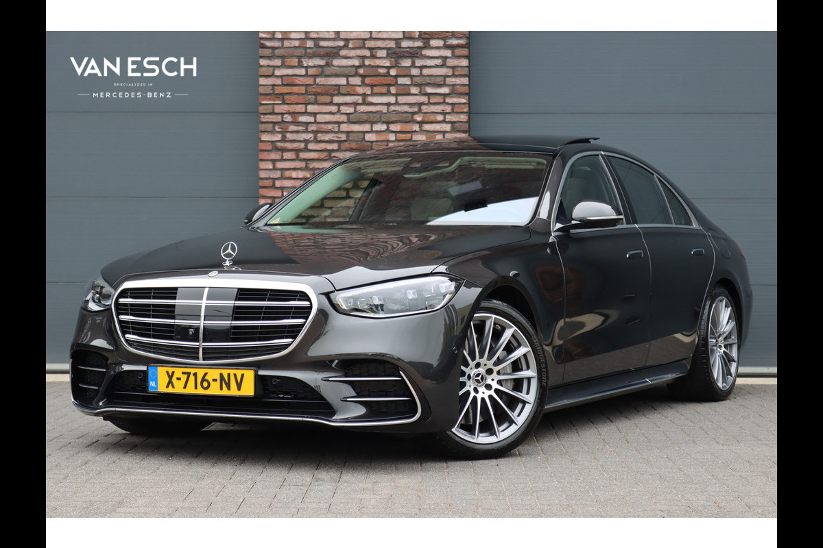 Mercedes-Benz S-Klasse 580 e 4MATIC AMG Line | Achterasbesturing | Luchtvering | Distronic+ | Massage | Exclusief Nappa Leder | Stoelventilatie V+A | HUD | Parfumering | Soft-Close | 3D-Display | Digital Light |