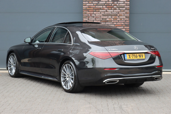 Mercedes-Benz S-Klasse 580 e 4MATIC AMG Line | Achterasbesturing | Luchtvering | Distronic+ | Massage | Exclusief Nappa Leder | Stoelventilatie V+A | HUD | Parfumering | Soft-Close | 3D-Display | Digital Light |