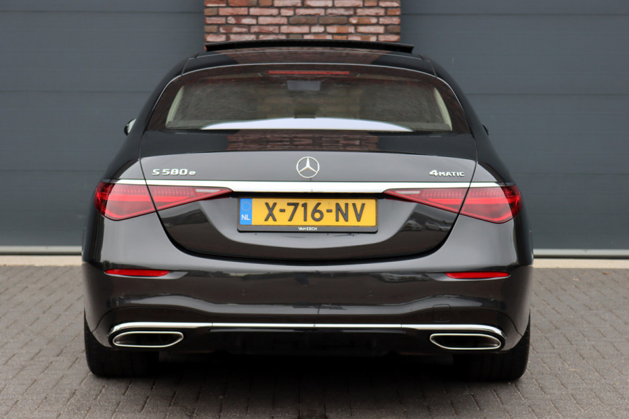 Mercedes-Benz S-Klasse 580 e 4MATIC AMG Line | Achterasbesturing | Luchtvering | Distronic+ | Massage | Exclusief Nappa Leder | Stoelventilatie V+A | HUD | Parfumering | Soft-Close | 3D-Display | Digital Light |