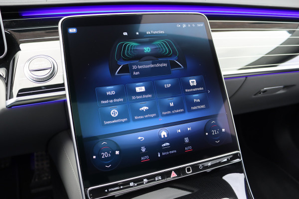 Mercedes-Benz S-Klasse 580 e 4MATIC AMG Line | Achterasbesturing | Luchtvering | Distronic+ | Massage | Exclusief Nappa Leder | Stoelventilatie V+A | HUD | Parfumering | Soft-Close | 3D-Display | Digital Light |