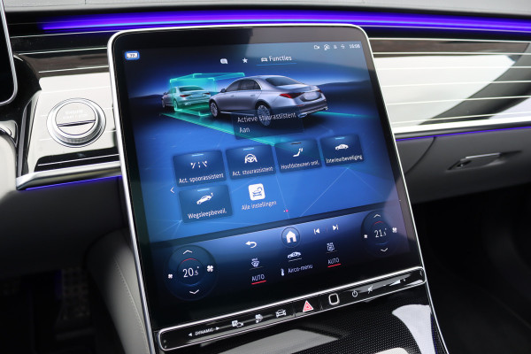 Mercedes-Benz S-Klasse 580 e 4MATIC AMG Line | Achterasbesturing | Luchtvering | Distronic+ | Massage | Exclusief Nappa Leder | Stoelventilatie V+A | HUD | Parfumering | Soft-Close | 3D-Display | Digital Light |