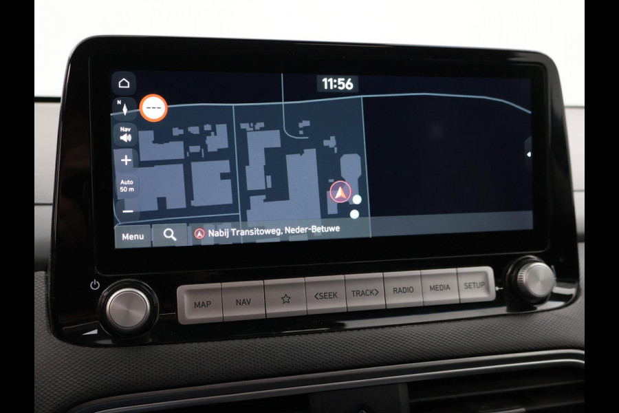 Hyundai Kona EV PREMIUM SKY 64 kWh 100% SOH *CERAMIC BLUE* + SCHUIFDAK | STOELVERW. V+A | STOELVENTILATIE | KRELL