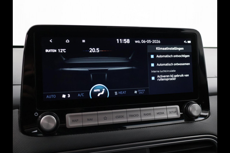 Hyundai Kona EV PREMIUM SKY 64 kWh 100% SOH *CERAMIC BLUE* + SCHUIFDAK | STOELVERW. V+A | STOELVENTILATIE | KRELL