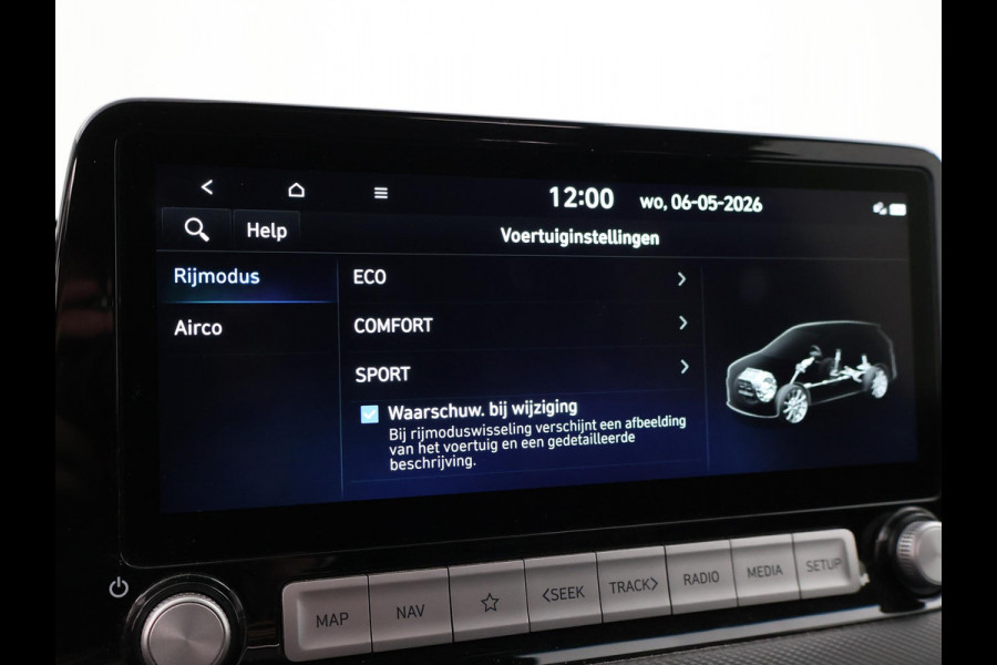 Hyundai Kona EV PREMIUM SKY 64 kWh 100% SOH *CERAMIC BLUE* + SCHUIFDAK | STOELVERW. V+A | STOELVENTILATIE | KRELL