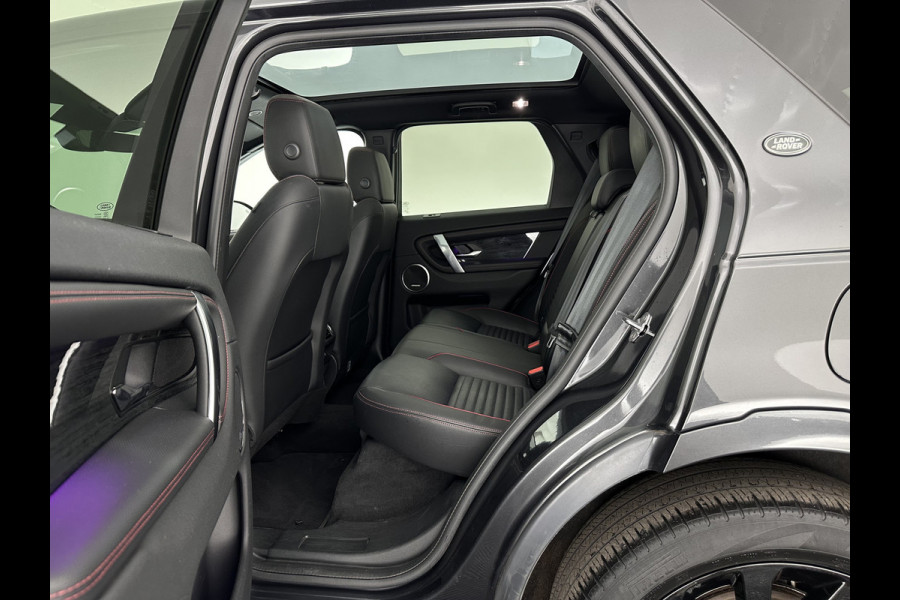 Land Rover Discovery Sport P300e 1.5 R-Dynamic HSE (Plug-in) (INCL-BTW) *PANO | LEATHER | FULL-LED | CAMERA | MERIDIAN-AUDIO | BLINDSPOT | KEYLESS | SHIFTPADDLES | PRIVACYGLASS | NAVI-FULLMAP | MEMORY-PACK | ADAPTIVE-CRUISE | AMBIENTLIGHT | 20"ALU*