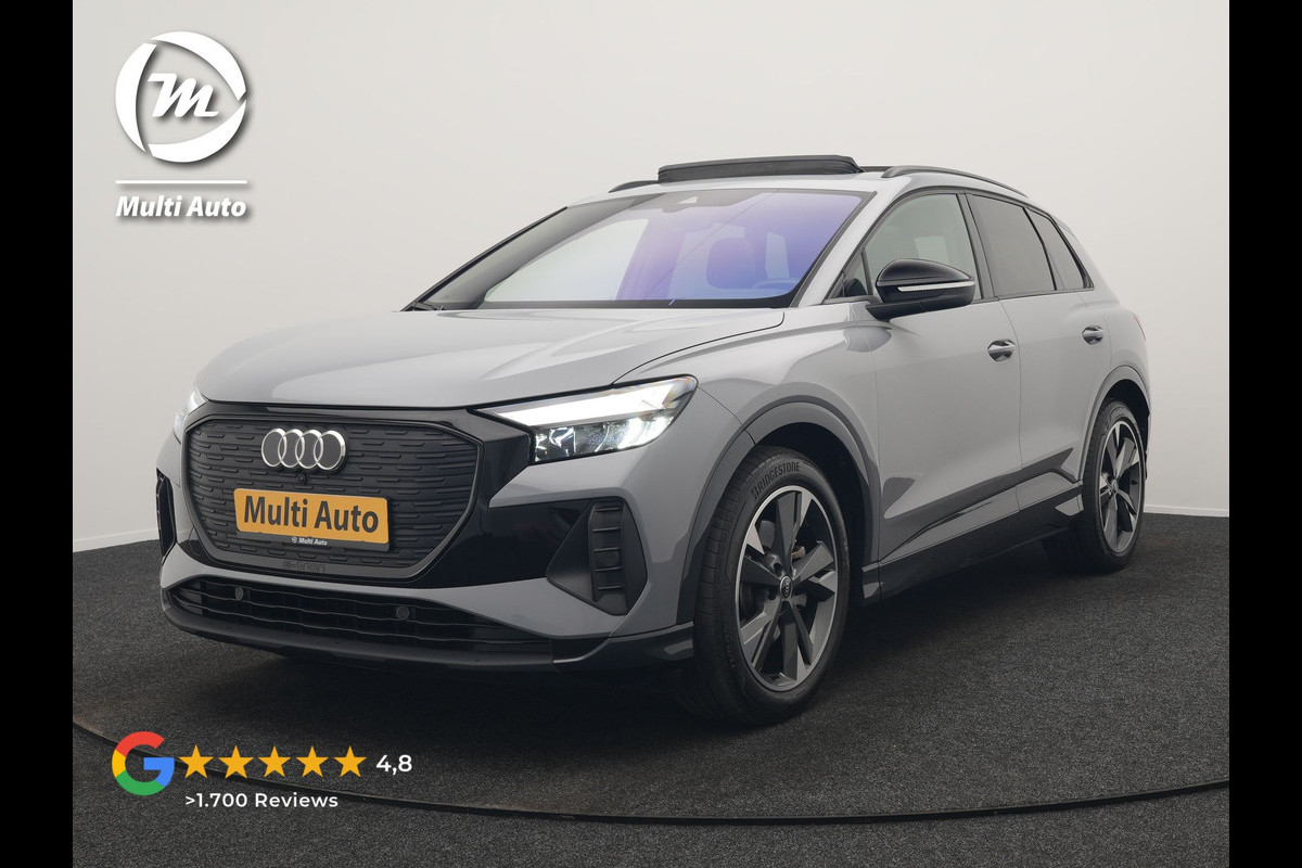 Audi Q4 e-tron 45 Quattro Edition 77 kWh 265pk Dealer O.H. | Panodak | Sonos Audio | Sfeerverlichting | Lederen Sportstoelen Verwarmd | Apple Carplay | Navigatie | DAB | 20"L.M |