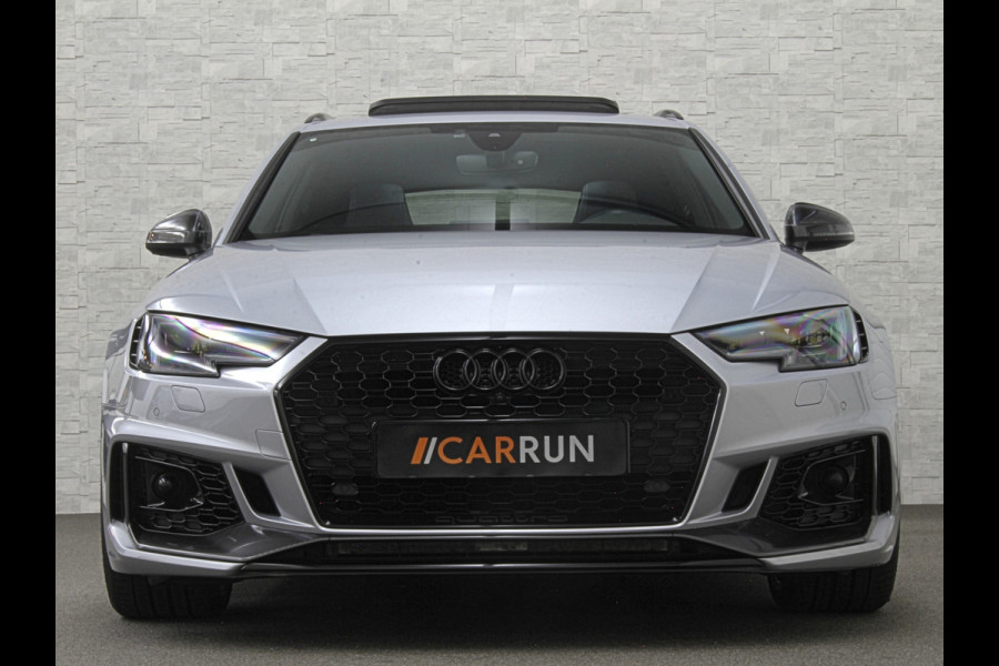 Audi RS4 Avant 2.9 TFSI A4 Quattro | Carbon | Panorama | RS-Dynamic | ACC | 360 Camera | Matrix-LED | Keyless-Entry | Massage | 20 inch | Memory | Black-Optic | 3-Zone Clima | Tour-Pakket | Getint Glas | Sfeerverlichting | Autom. Parkeren | Virtual-Cockpit |