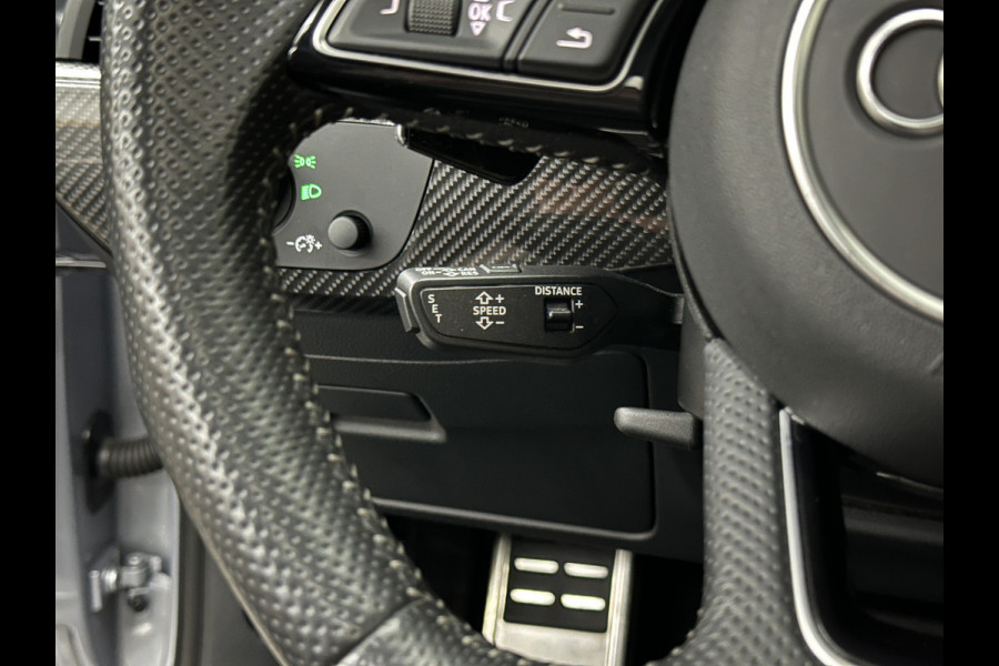 Audi RS4 Avant 2.9 TFSI A4 Quattro | Carbon | Panorama | RS-Dynamic | ACC | 360 Camera | Matrix-LED | Keyless-Entry | Massage | 20 inch | Memory | Black-Optic | 3-Zone Clima | Tour-Pakket | Getint Glas | Sfeerverlichting | Autom. Parkeren | Virtual-Cockpit |