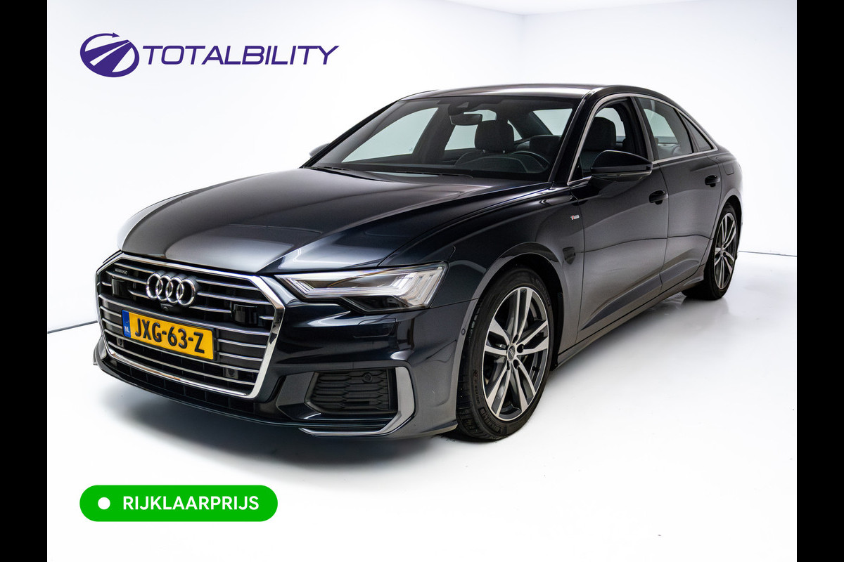 Audi A6 Limousine 50 TFSI e quattro S-Line | Panoramadak | Voorstoelen- & achterbank verwarmd | Camera | Adaptieve Cruise | Electrische trekhaak, Electrische achterklep, Matrix Led