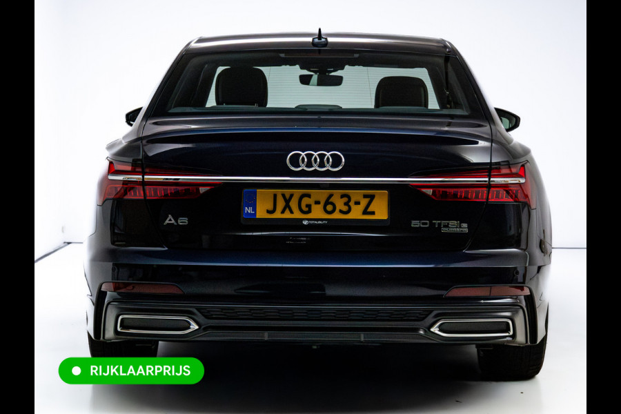 Audi A6 Limousine 50 TFSI e quattro S-Line | Panoramadak | Voorstoelen- & achterbank verwarmd | Camera | Adaptieve Cruise | Electrische trekhaak, Electrische achterklep, Matrix Led
