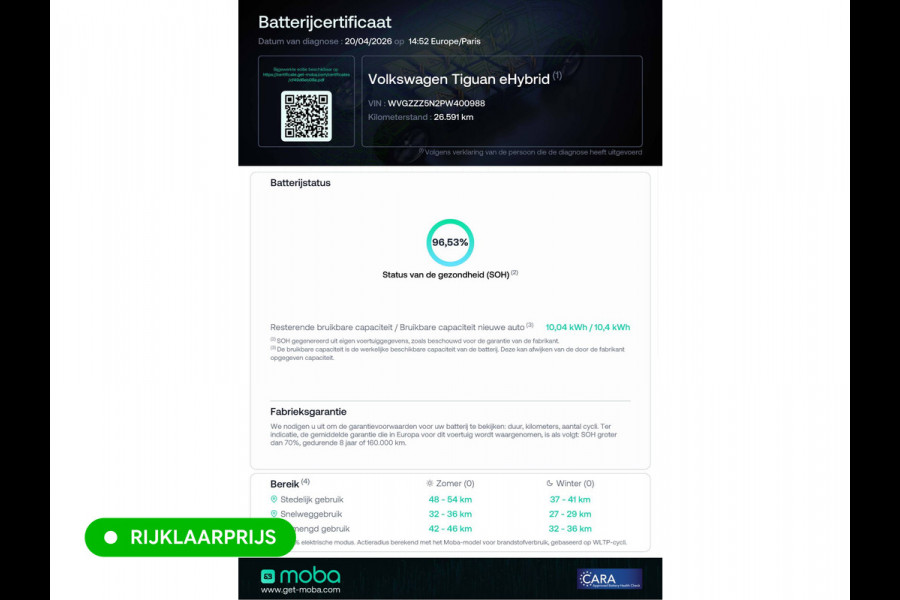 Volkswagen Tiguan 1.4 TSI eHybrid Business | Elec. Panoramadak | Stoel- & Stuurverwarming | Adap. Cruise | Elc. achterklep | All season banden, PDC V+A, IQ Led