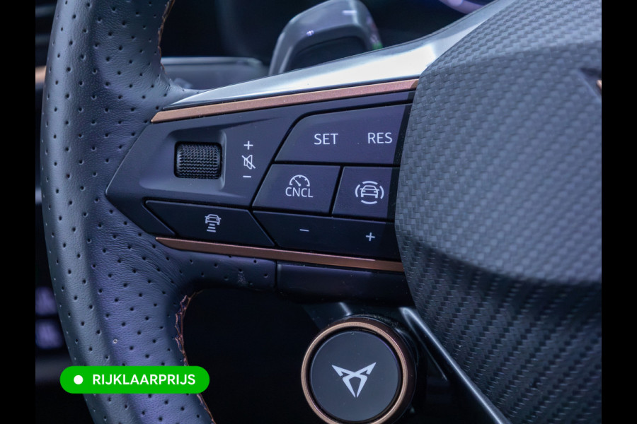 CUPRA Formentor 1.5 TSI e-Hybrid 204 PK | El.verst. stoel met geheugen | Stoel- stuurverw. | 360 camera | Facelift | Adaptive cruise, Travel-assist'Navigatie, Aplle carplay/Android auto, All-season