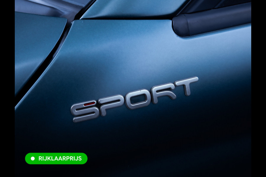 Fiat 500 1.0 Hybrid Sport Verde Portofino | 1/2 Leder/stof | Panodak | Led+ | Uconnect | Airco, Lederen MF stuurwiel, PDC achter, 16" velgen
