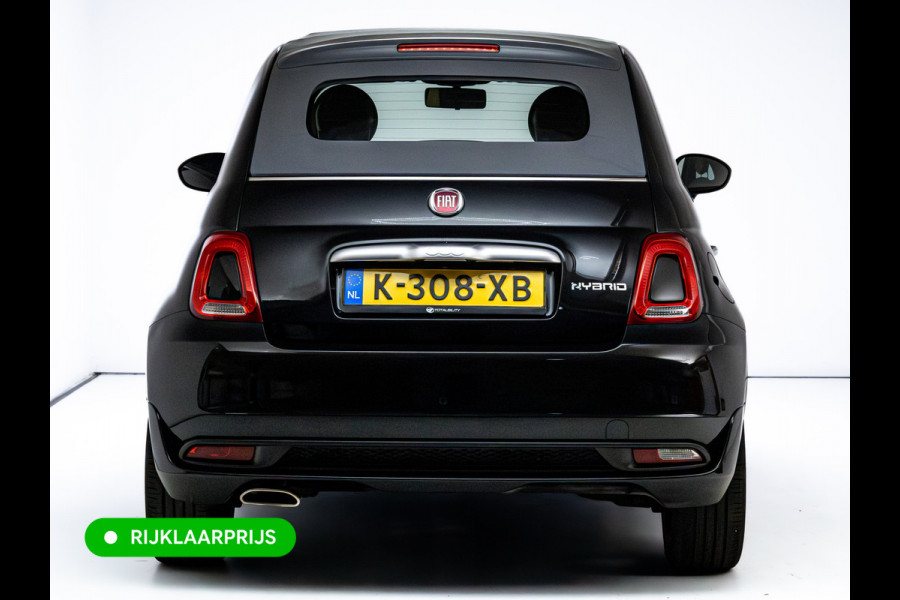 Fiat 500C 1.0 Hybrid Rockstar | Beats audio | Climate control | Cruise | Electrische cabrio kap | Apple Carplay, Android auto | PDC achter, Electrische ramen voor