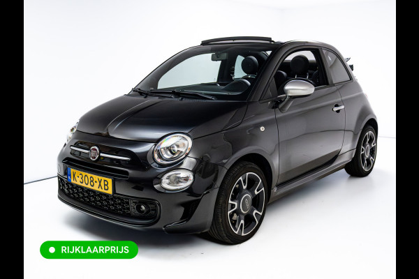 Fiat 500C 1.0 Hybrid Rockstar | Beats audio | Climate control | Cruise | Electrische cabrio kap | Apple Carplay, Android auto | PDC achter, Electrische ramen voor