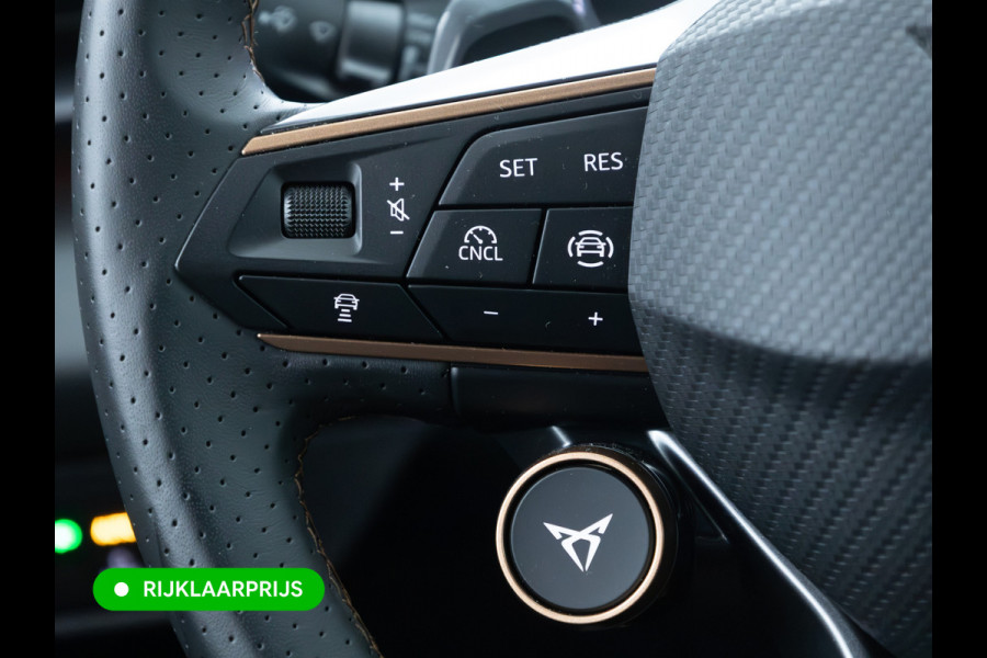 CUPRA Terramar 1.5 TSI e-Hybrid Business | Elec. stoel(en) met geheugen | Stoel- & Stuurverw. | Elec. achterklep | 360 Camera | Travel assist, Sfeerverlichting, Navigatie, App. connect, All season banden, Adap. Cruise