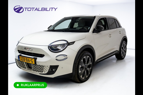 Fiat 600 1.2 Hybrid La Prima | Leer | Stoelverw. | Camera | Adap. Cruise | Sfeerverlichting | Elec. verst. best. stoel met massage en len Apple Carplay/Android auto, Navigatie, Led, PDC V+ A, Keyless entry & start