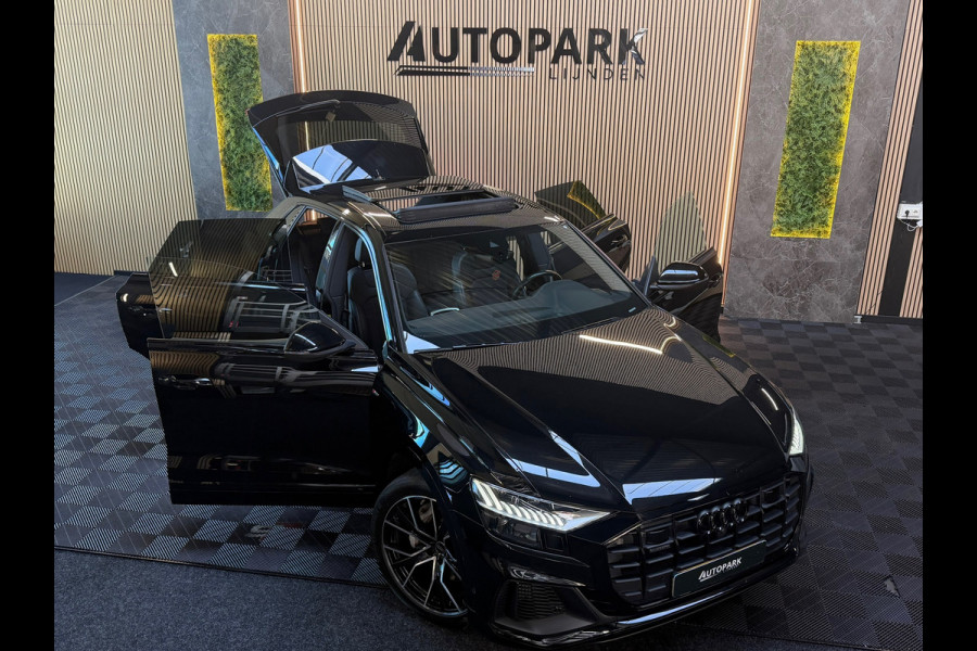 Audi Q8 55 TFSI e quattro 3X S-LINE |PANO|B&O|SOFTCLOSE|MATRIX|360 CAM|KEYLESS|LUCHTVERING|SFEERVERLICHTING|DEALER ONDERHOUDEN|VOL