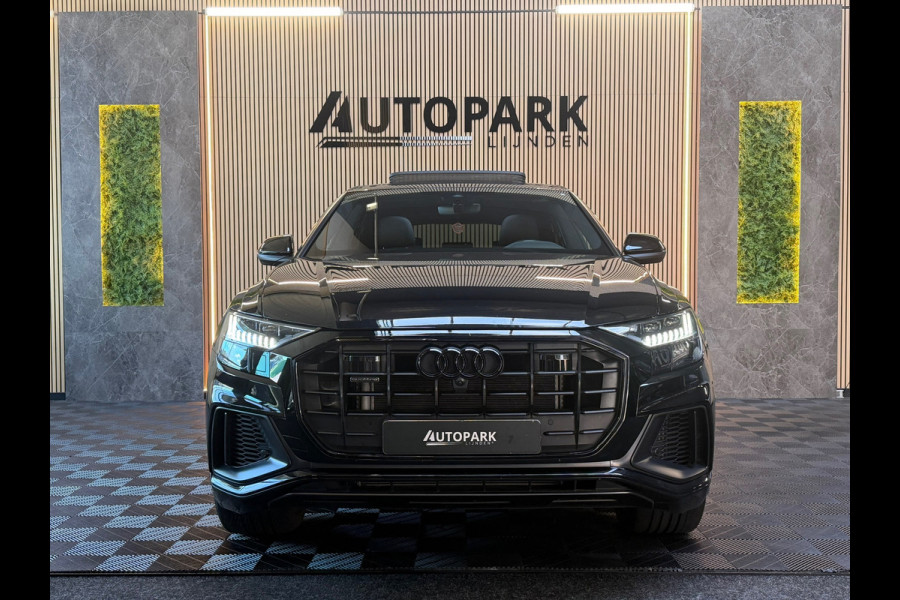 Audi Q8 55 TFSI e quattro 3X S-LINE |PANO|B&O|SOFTCLOSE|MATRIX|360 CAM|KEYLESS|LUCHTVERING|SFEERVERLICHTING|DEALER ONDERHOUDEN|VOL