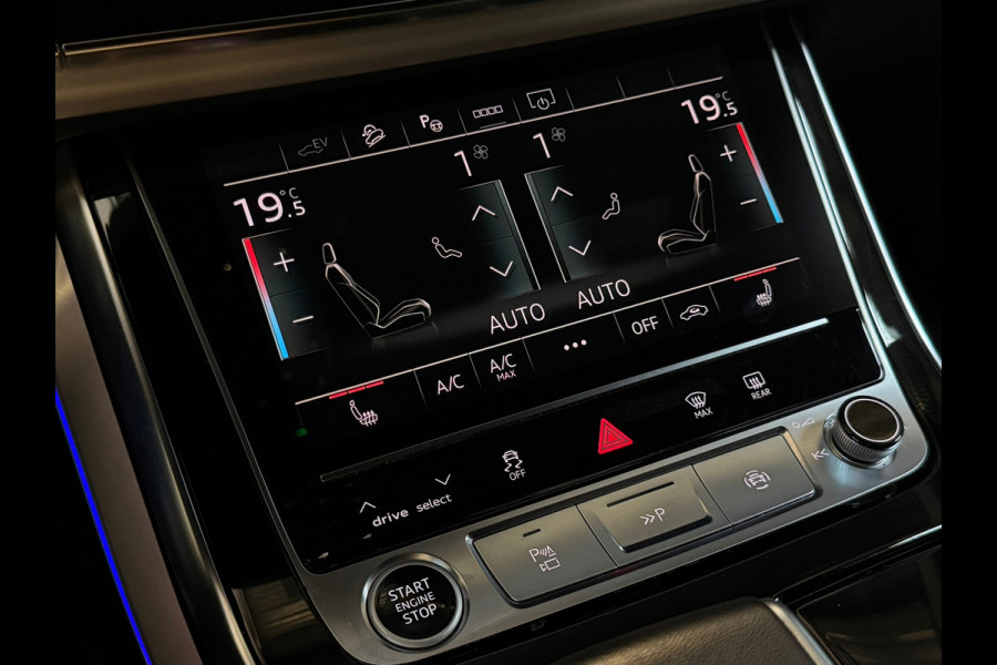 Audi Q8 55 TFSI e quattro 3X S-LINE |PANO|B&O|SOFTCLOSE|MATRIX|360 CAM|KEYLESS|LUCHTVERING|SFEERVERLICHTING|DEALER ONDERHOUDEN|VOL