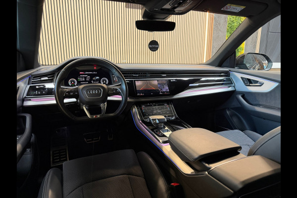 Audi Q8 55 TFSI e quattro 3X S-LINE |PANO|B&O|SOFTCLOSE|MATRIX|360 CAM|KEYLESS|LUCHTVERING|SFEERVERLICHTING|DEALER ONDERHOUDEN|VOL