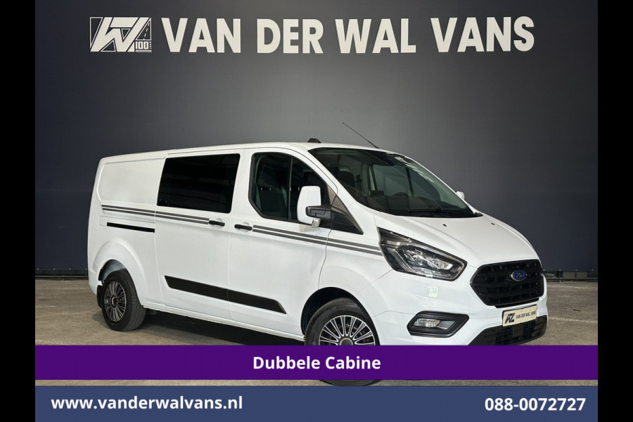 Ford Transit Custom 2.0 TDCI 130pk L2H1 Dubbele Cabine Euro6 Airco | 6-Zits | Camera | Apple Carplay | Xenon | Cruisecontrol Android Auto, 2800kg Trekhaak, Parkeersensoren, Verwarmde voorruit, Stoelverwarming, Achterklep