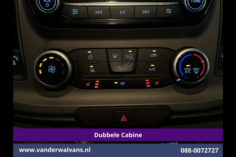 Ford Transit Custom 2.0 TDCI 130pk L2H1 Dubbele Cabine Euro6 Airco | 6-Zits | Camera | Apple Carplay | Xenon | Cruisecontrol Android Auto, 2800kg Trekhaak, Parkeersensoren, Verwarmde voorruit, Stoelverwarming, Achterklep