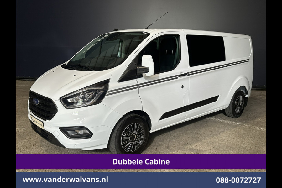 Ford Transit Custom 2.0 TDCI 130pk L2H1 Dubbele Cabine Euro6 Airco | 6-Zits | Camera | Apple Carplay | Xenon | Cruisecontrol Android Auto, 2800kg Trekhaak, Parkeersensoren, Verwarmde voorruit, Stoelverwarming, Achterklep