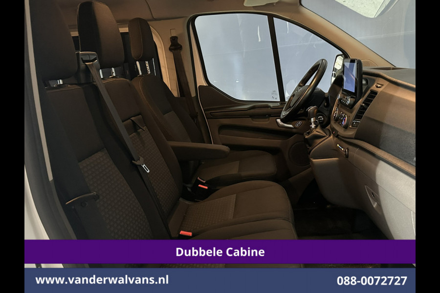 Ford Transit Custom 2.0 TDCI 130pk L2H1 Dubbele Cabine Euro6 Airco | 6-Zits | Camera | Apple Carplay | Xenon | Cruisecontrol Android Auto, 2800kg Trekhaak, Parkeersensoren, Verwarmde voorruit, Stoelverwarming, Achterklep