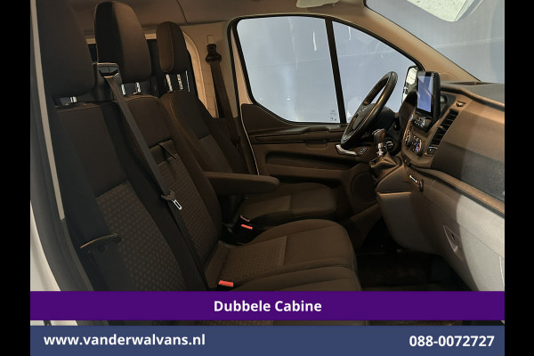 Ford Transit Custom 2.0 TDCI 130pk L2H1 Dubbele Cabine Euro6 Airco | 6-Zits | Camera | Apple Carplay | Xenon | Cruisecontrol Android Auto, 2800kg Trekhaak, Parkeersensoren, Verwarmde voorruit, Stoelverwarming, Achterklep