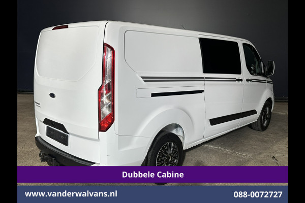 Ford Transit Custom 2.0 TDCI 130pk L2H1 Dubbele Cabine Euro6 Airco | 6-Zits | Camera | Apple Carplay | Xenon | Cruisecontrol Android Auto, 2800kg Trekhaak, Parkeersensoren, Verwarmde voorruit, Stoelverwarming, Achterklep