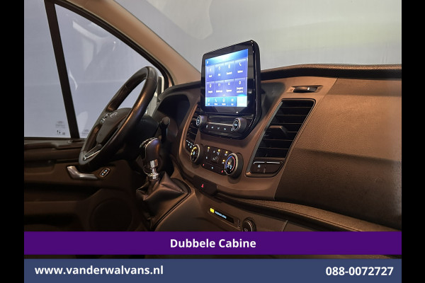 Ford Transit Custom 2.0 TDCI 130pk L2H1 Dubbele Cabine Euro6 Airco | 6-Zits | Camera | Apple Carplay | Xenon | Cruisecontrol Android Auto, 2800kg Trekhaak, Parkeersensoren, Verwarmde voorruit, Stoelverwarming, Achterklep