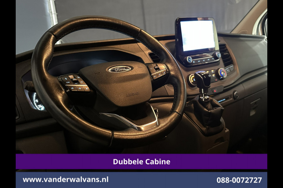Ford Transit Custom 2.0 TDCI 130pk L2H1 Dubbele Cabine Euro6 Airco | 6-Zits | Camera | Apple Carplay | Xenon | Cruisecontrol Android Auto, 2800kg Trekhaak, Parkeersensoren, Verwarmde voorruit, Stoelverwarming, Achterklep