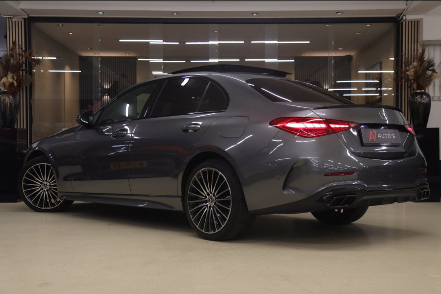 Mercedes-Benz C-Klasse 300 E AMG Line NAP/PANO/HUD/CARPLAY/SFEERVERLICHTING/MEM/BOMVOL