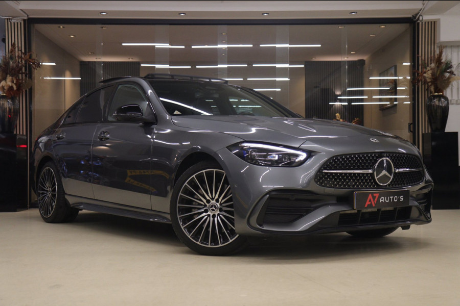 Mercedes-Benz C-Klasse 300 E AMG Line NAP/PANO/HUD/CARPLAY/SFEERVERLICHTING/MEM/BOMVOL