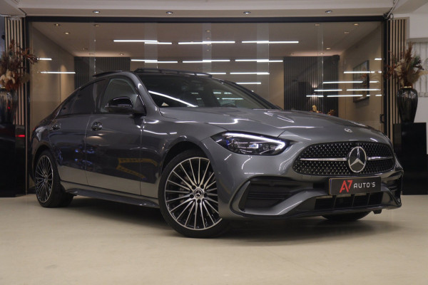 Mercedes-Benz C-Klasse 300 E AMG Line NAP/PANO/HUD/CARPLAY/SFEERVERLICHTING/MEM/BOMVOL