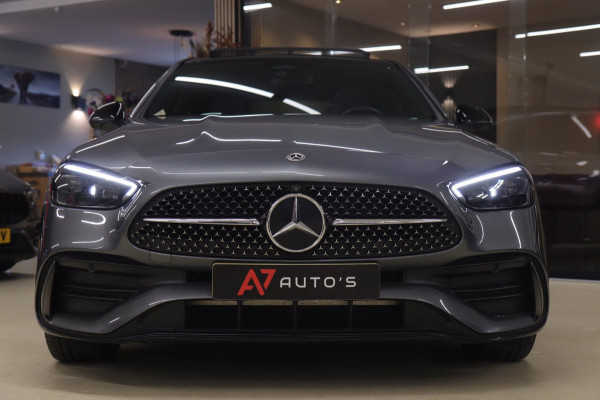Mercedes-Benz C-Klasse 300 E AMG Line NAP/PANO/HUD/CARPLAY/SFEERVERLICHTING/MEM/BOMVOL