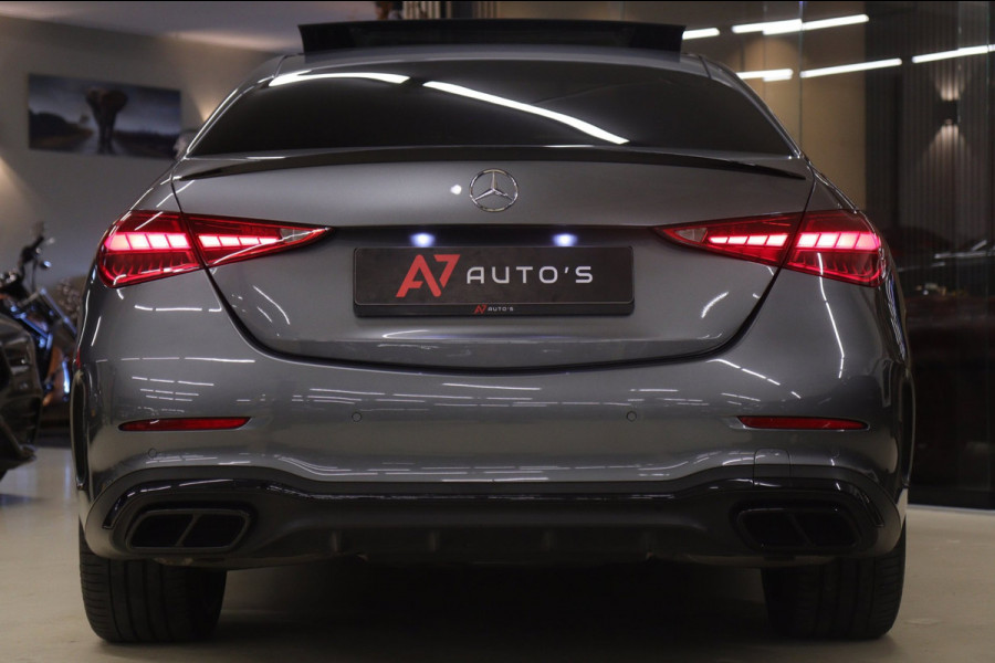 Mercedes-Benz C-Klasse 300 E AMG Line NAP/PANO/HUD/CARPLAY/SFEERVERLICHTING/MEM/BOMVOL