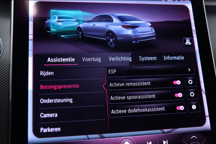 Mercedes-Benz C-Klasse 300 E AMG Line NAP/PANO/HUD/CARPLAY/SFEERVERLICHTING/MEM/BOMVOL