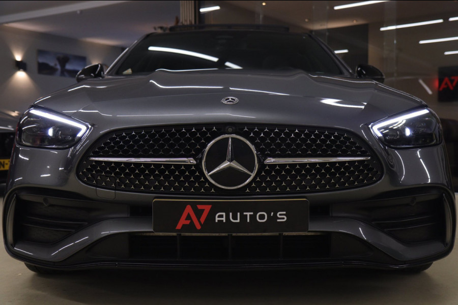 Mercedes-Benz C-Klasse 300 E AMG Line NAP/PANO/HUD/CARPLAY/SFEERVERLICHTING/MEM/BOMVOL