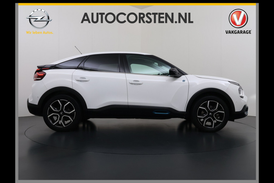Citroën Ë-C4 Shine Pack Business 50kWh Warmtepomp Leder+Verwarmd Head-Up SOH 95% Adap.Cruise 3D-Navi 360°Camera Apple Carplay Android Auto Ec Stuurverwarming Keyless Lane Assist Privacy Glas Led Lmv DAB Regen-Lichtsensor 1e Eigenaar Origineel Nederlandse Auto