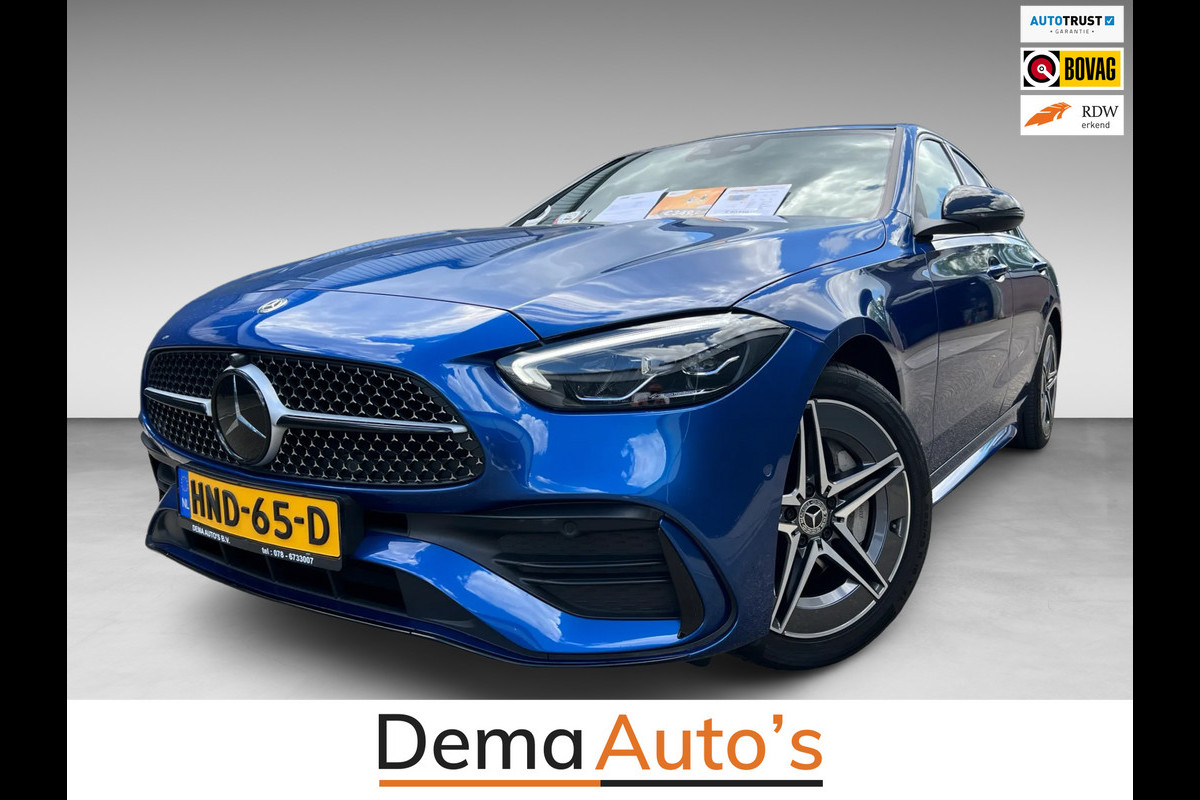 Mercedes-Benz C-Klasse 300 e AMG BLACK-LINE 313PK SOH-TEST/LUCHTVERING/PANO/V-COCKPIT/NAVI/DAB/CARPLAY/CAM///