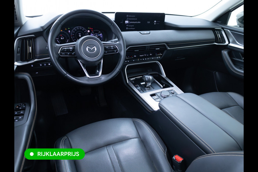 Mazda CX-60 2.5 e-SkyActiv PHEV Takumi | Panoramadak | Elec. trekhaak | Navigatie | 360 Camera | Elec. achterklep | Stoel- & stuurverw. | BOSE audio,  Draadloze telefoonlader