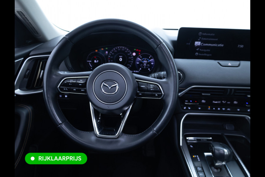 Mazda CX-60 2.5 e-SkyActiv PHEV Takumi | Panoramadak | Elec. trekhaak | Navigatie | 360 Camera | Elec. achterklep | Stoel- & stuurverw. | BOSE audio,  Draadloze telefoonlader