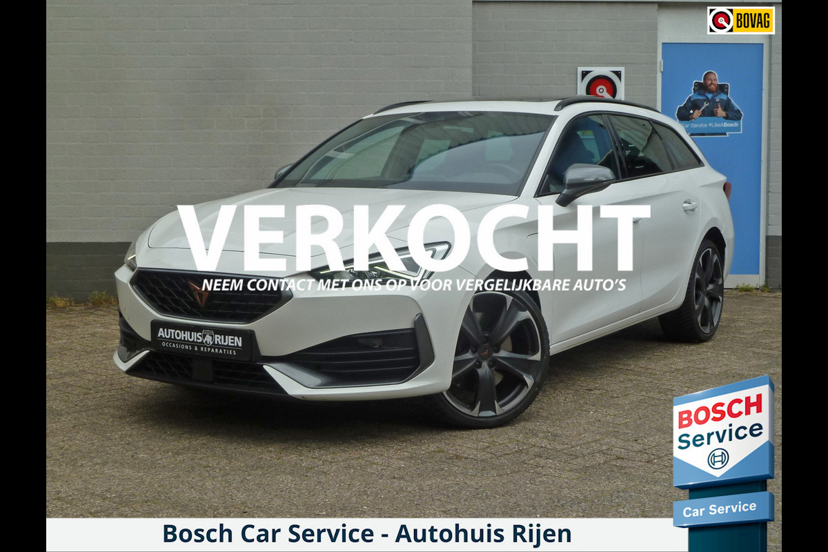 CUPRA Leon Sportstourer 1.4 e-Hybrid VZ Performance 245PK|Panodak|Stoel/Stuurverwarming|Adaptive-Cruise|Cupra-Sportstoelen