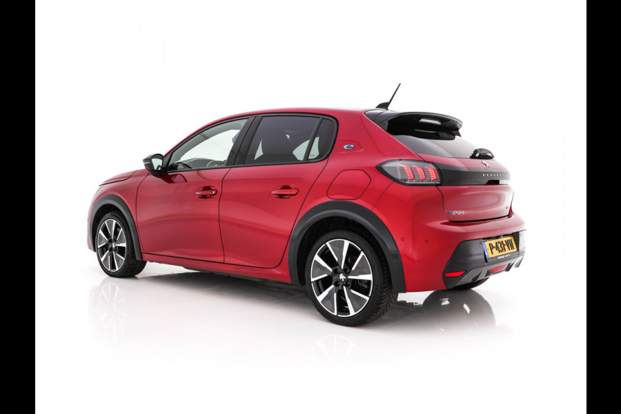 Peugeot e-208 EV GT Pack 50 kWh [ 3-Fase-11kW ] {SOH-88%] (INCL-BTW) *HEATPUMP | FULL-LED | DIGI-COCKPIT | BLINDSPOT | CAMERA | LEATHER-ALCANTARA | AMBIENTLIGHT | NAVI-FULLMAP | LANE-ASSIST | KEYLESS | DAB | CCS-FASTLOADER | HEATED-SPORTSEATS | PRIV