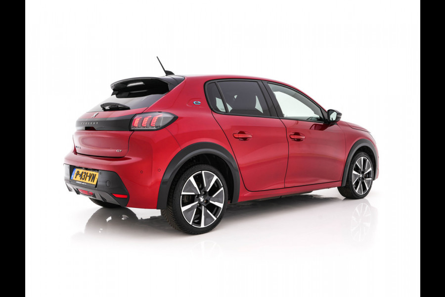 Peugeot e-208 EV GT Pack 50 kWh [ 3-Fase-11kW ] {SOH-88%] (INCL-BTW) *HEATPUMP | FULL-LED | DIGI-COCKPIT | BLINDSPOT | CAMERA | LEATHER-ALCANTARA | AMBIENTLIGHT | NAVI-FULLMAP | LANE-ASSIST | KEYLESS | DAB | CCS-FASTLOADER | HEATED-SPORTSEATS | PRIV