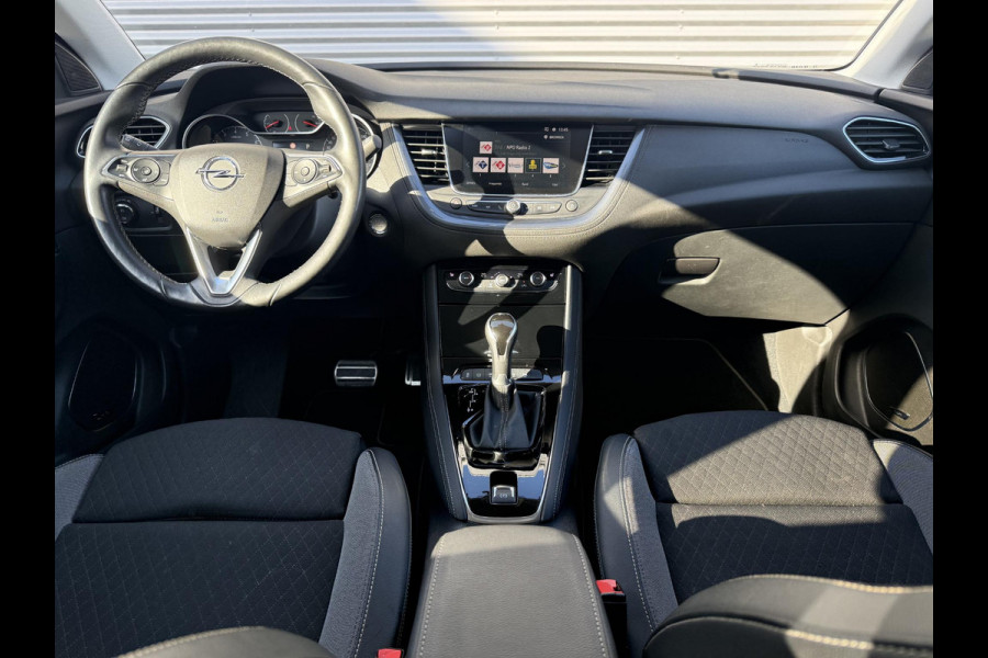 Opel Grandland X 1.2 Turbo Ultimate Navi|Camera|Carplay|Clima|Stoelverw V+A|Cruise|D-riem v.v in 2025|Trekhaak|N.A.P|APK tot 05-2027