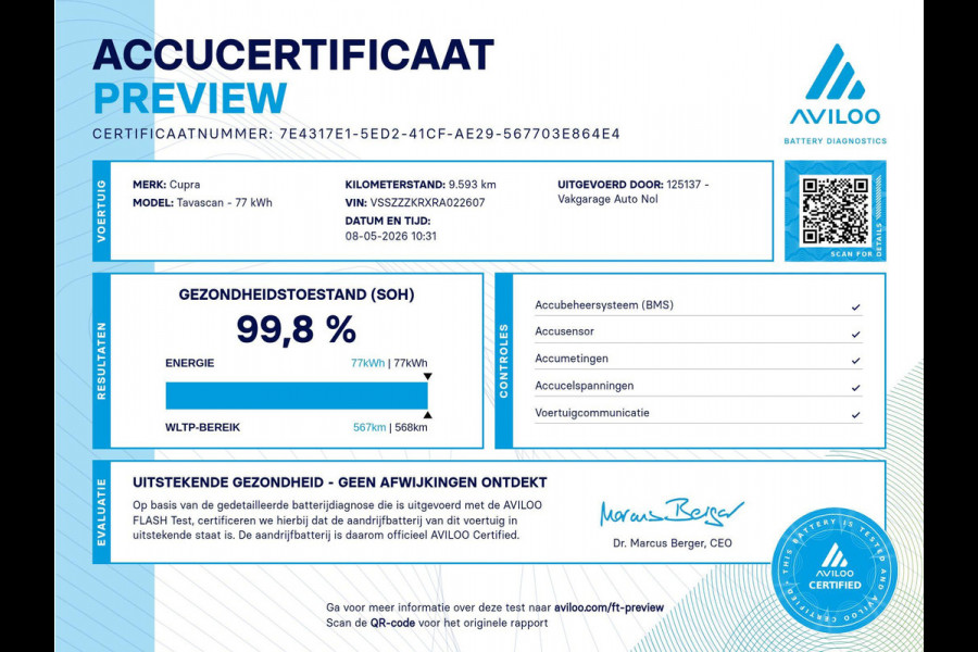 CUPRA Tavascan Adrenaline 82 kWh | SOH: 99,8% | Warmtepomp | Stuur- en Stoelverw.| HUD | Pano