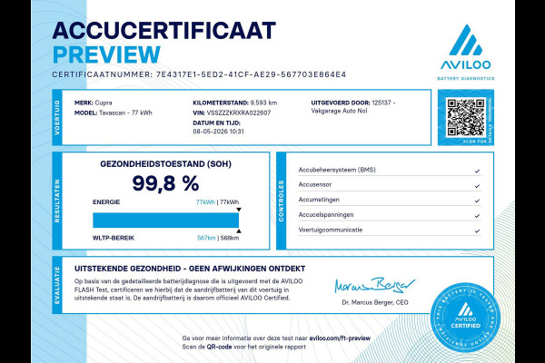 CUPRA Tavascan Adrenaline 82 kWh | SOH: 99,8% | Warmtepomp | Stuur- en Stoelverw.| HUD | Pano
